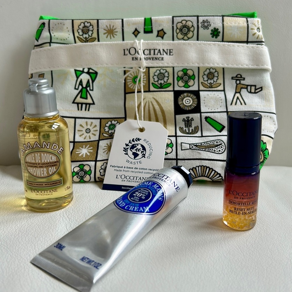 L’OCCITANE 3 pieces set in cotton bag